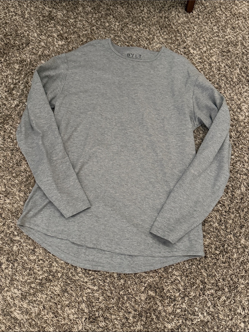 BYLT Basics Long Sleeve Shirt - Light Gray